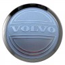 Заглушки для диска со стикером Volvo (64/60/6) хром 