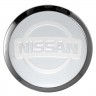 Заглушки для диска со стикером Nissan (64/60/6) хром