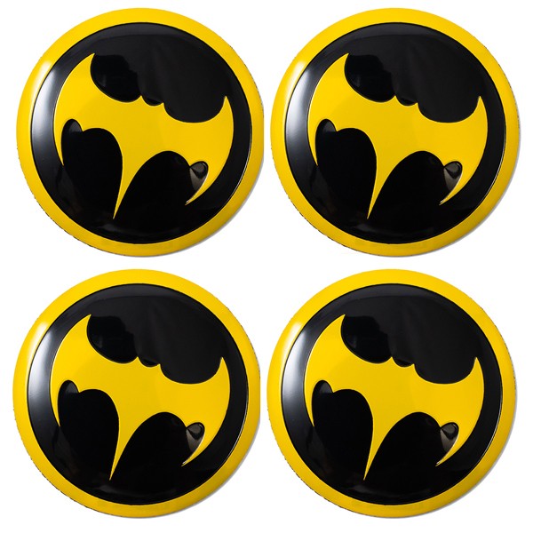 Наклейки на диски Batman 56 мм сфера black 