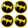 Наклейки на диски Batman 56 мм сфера black 