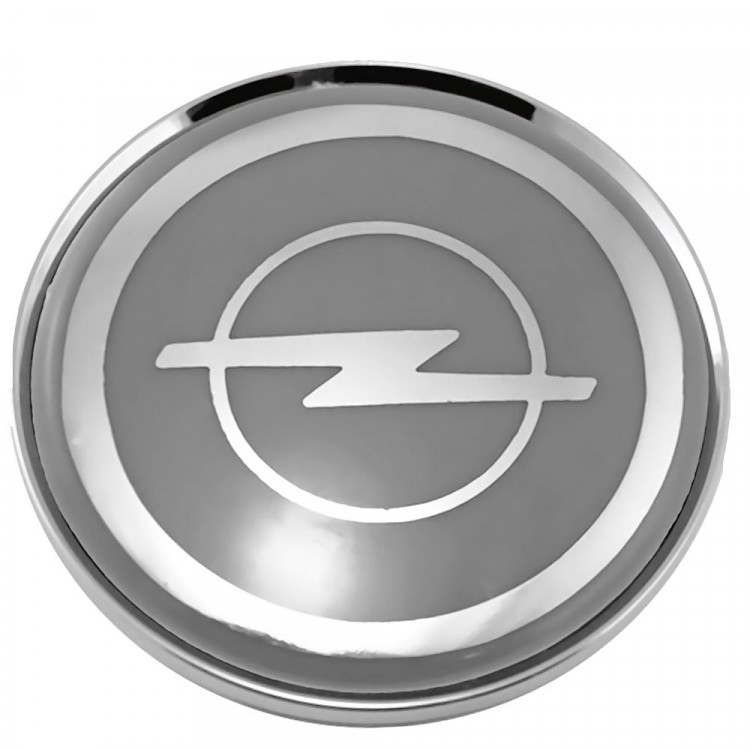 Колпачки на диски 62/56/8 со стикером Opel серый