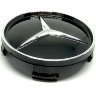 Колпачок на диски Mercedes 74/71/14 черный хром