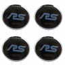 Колпачки на диски 62/56/8 хром со стикером Ford Focus RS