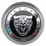 Колпачки на диски ВСМПО со стикером Jaguar 74/70/9 хром черный 