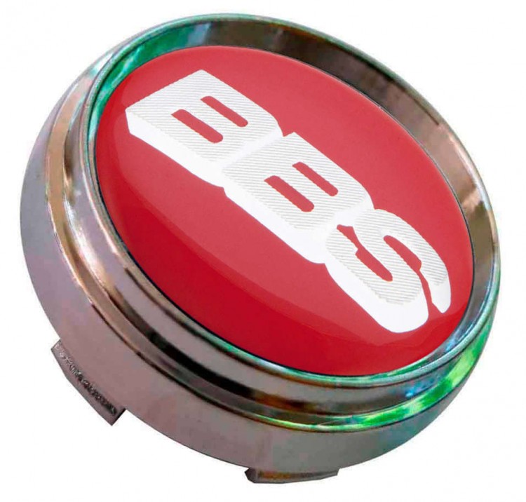 Заглушка ступицы BBS 66/62/9 хром красный 