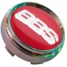 Заглушка ступицы BBS 66/62/9 хром красный 