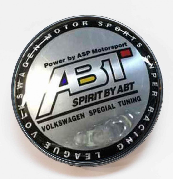 Заглушка ступицы ABT Sportsline 75/59/15 черный с хромом