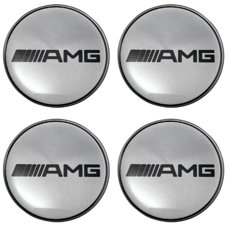 Силиконовые эмблемы на колпачки с логотипом AMG 65 мм