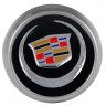 Колпачки на диски ВСМПО со стикером Cadillac 74/70/9 хром черный 
