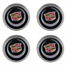Колпачки на диски ВСМПО со стикером Cadillac 74/70/9 хром черный 