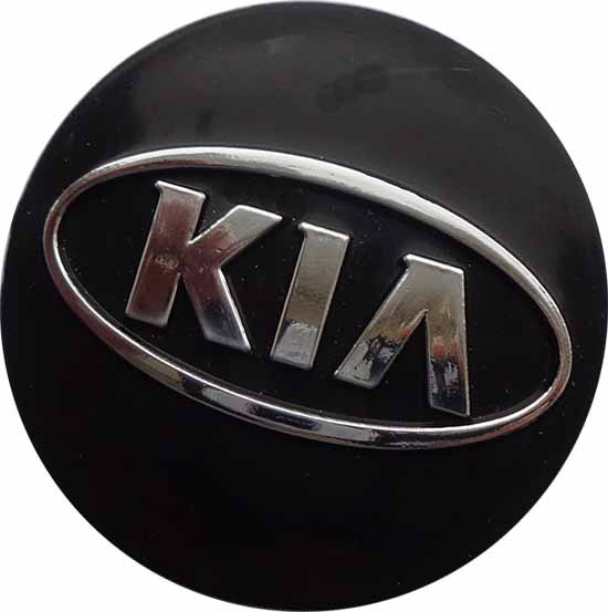 Колпачок на диски KIA 66/62/12, черный и хром