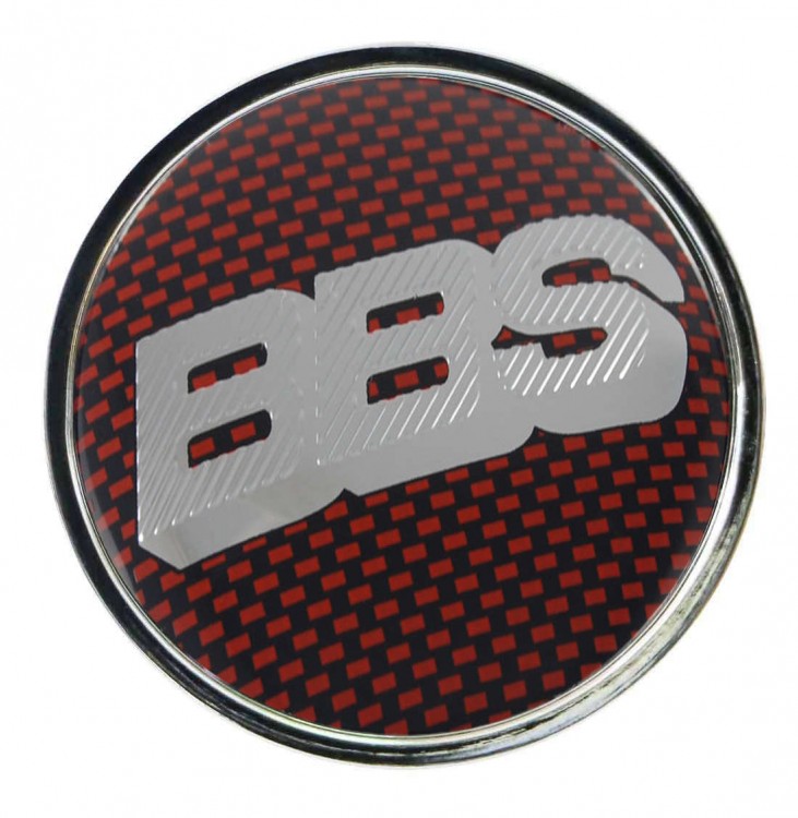 Колпачок ступицы BBS (63/59/7) красный и хром