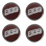 Колпачок ступицы BBS (63/59/7) красный и хром