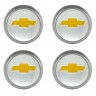 Колпачки на диски ВСМПО со стикером Chevrolet 74/70/9 хром 
