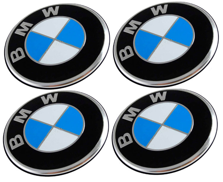 Наклейки на диски BMW с юбкой 56 мм  
