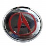 Колпачок ступицы Acura 63/58/8 хром/красный 