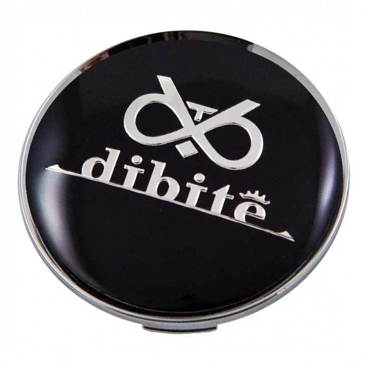 Колпачок ступицы Dibite 63/58/8 черный+хром 
