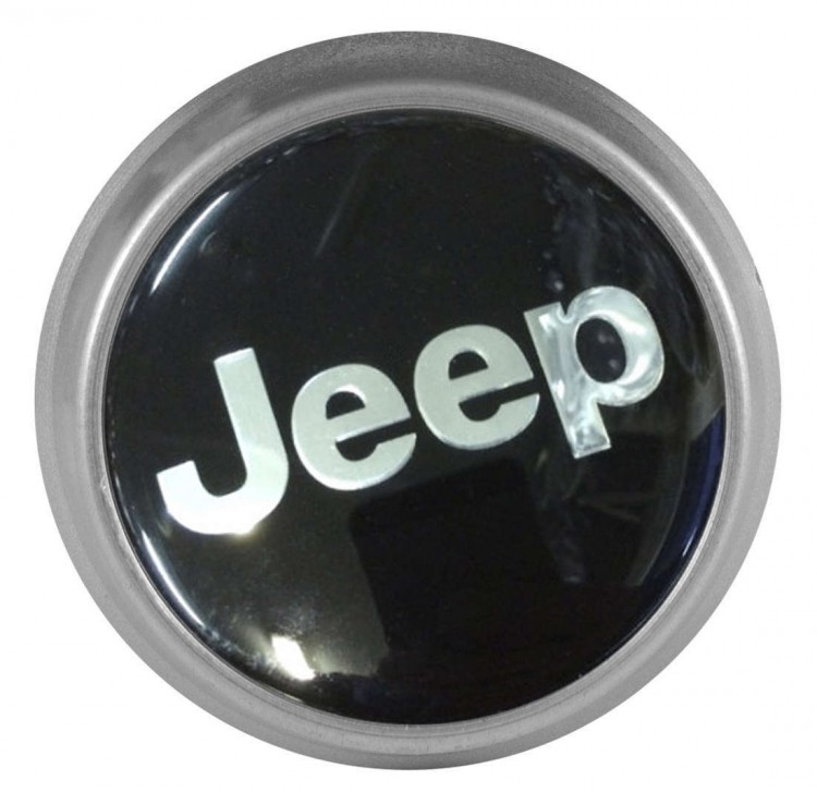 Колпачки на диски ВСМПО со стикером Jeep 74/70/9 хром черный 