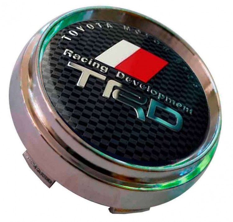 Заглушка ступицы Toyota TRD 66/62/9 карбон/черный 