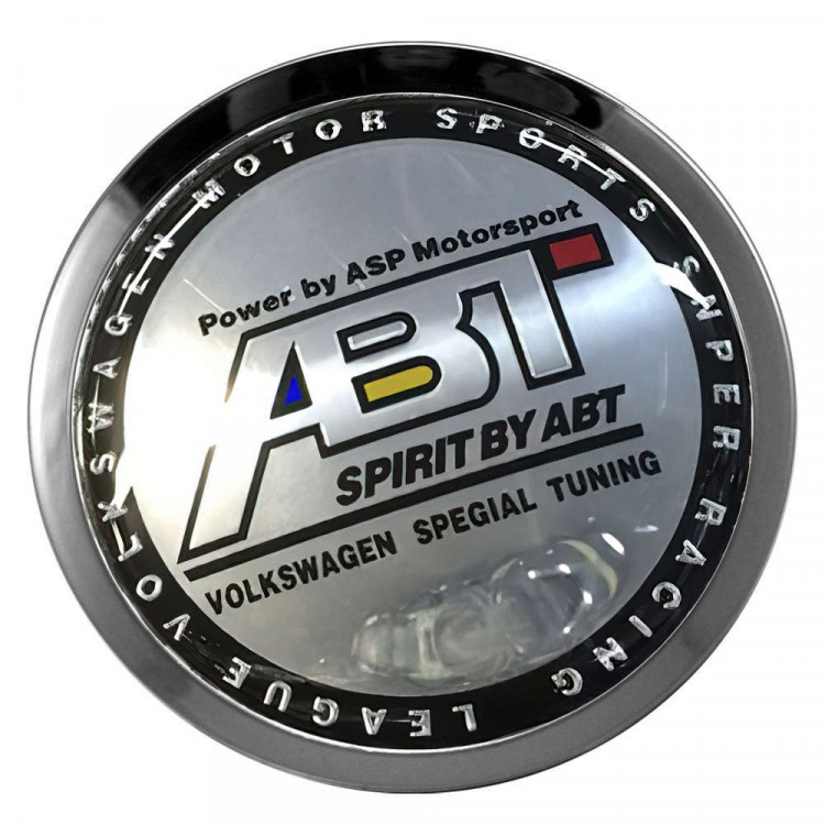 Заглушки для диска со стикером Volkswagen ABT (64/60/6) хром