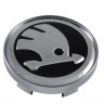 Колпачок на диски Skoda 61/56/10 4M0-601-170-JG3 черный-хром  