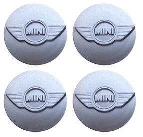 Наклейки на диски Mini 3D пластик 60 мм silver