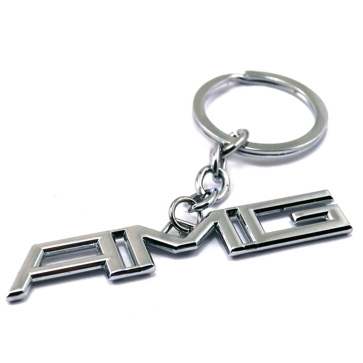 AMG брелок автомобильный хром 