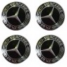 Наклейки на диски Mercedes black сфера 56 мм new