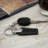 Брелок автомобильный кожаный Toyota премиум 3 кольца