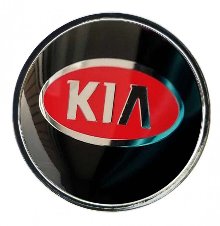 Колпачок ступицы KIA (63/59/7) красный черный