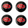 Колпачок ступицы KIA (63/59/7) красный черный