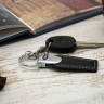 Брелок автомобильный кожаный Ford премиум 3 кольца