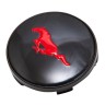 Колпачки ступичные Mustang 60/56/9 черный+красный 