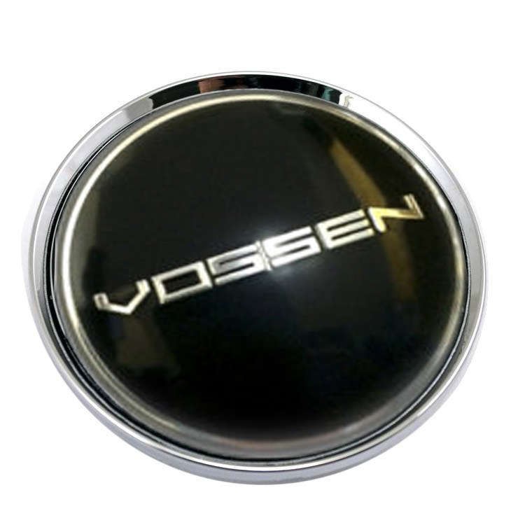 Колпачок ступицы Vossen 63/58/8 хром/черный 