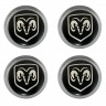 Колпачки на диски ВСМПО со стикером Dodge 74/70/9 хром 