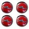 Заглушки для диска со стикером Ford Motorcraft WOLF(64/60/6) красный