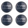 Колпачок ступицы Toyota TRD (63/59/7) карбон/синий