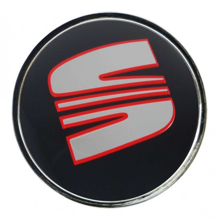 Колпачок ступицы Seat (63/59/7) хром и черный