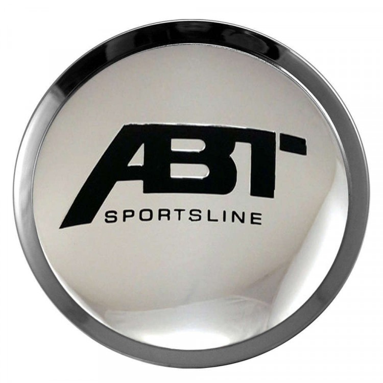 Заглушки для диска со стикером Volkswagen ABT Sportsline (64/60/6) хром 