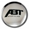 Заглушки для диска со стикером Volkswagen ABT Sportsline (64/60/6) хром 