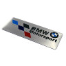 Шильдик из тонкого металла BMW Motorsport 80*30 мм