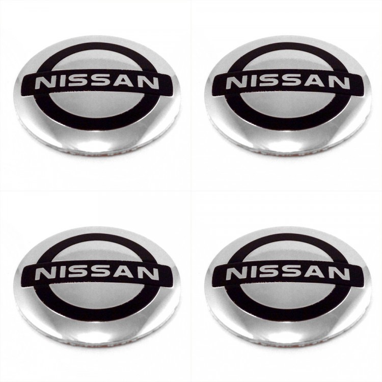 Наклейки на диски Nissan 60 мм юбка steel 