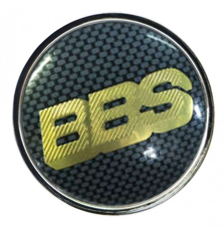 Колпачок ступицы BBS (63/59/7) карбон и золото