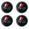 Колпачок ступицы Toyota TRD (63/59/7) карбон/черный 