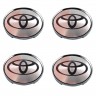 Колпачки на диски Toyota 65/60/12 хром и черный 
