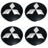 Ступичные заглушки комплект Mitsubishi 59/53/9 , цвет черный+серебристый