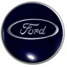 Колпачок на диски Ford 60/55/7 синий/хром