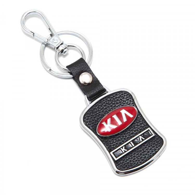 Брелок Kia red 50*38 с карабином и кольцом 
