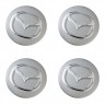 Наклейки на диски Mazda 56 мм сфера silver 