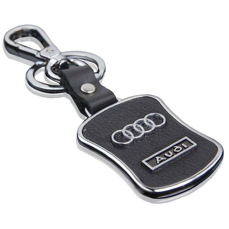 Брелок Audi 50*38 с карабином и кольцом